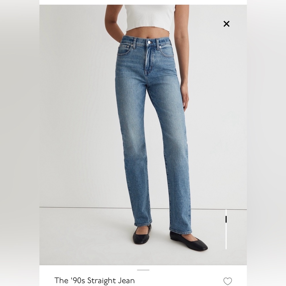 Madewell 90s straight Jean